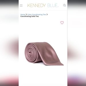 Larr Brio Neck Tie Desert Rose Kennedy Blue